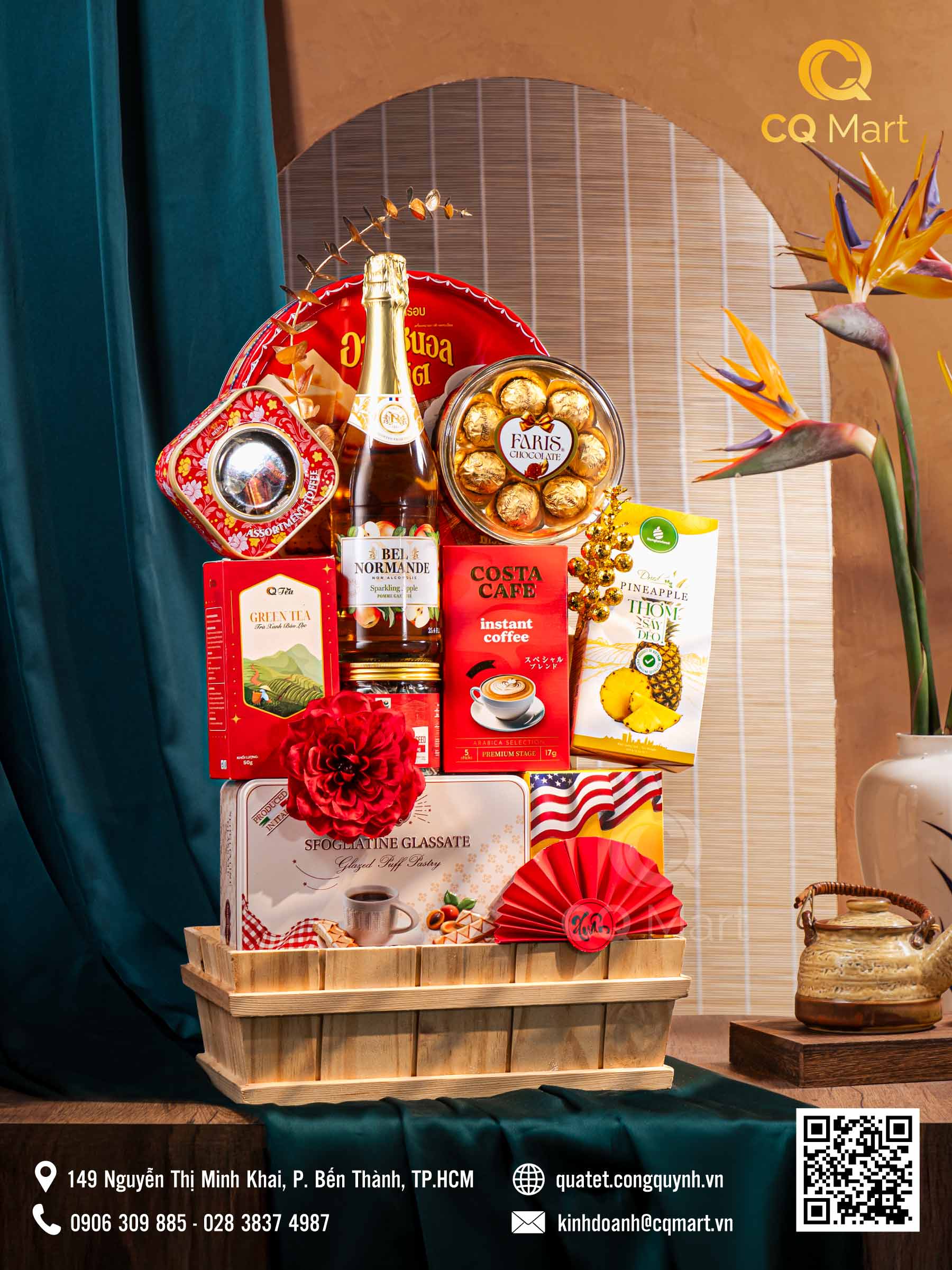 Giỏ Quà Tết Tâm Giao GQ317