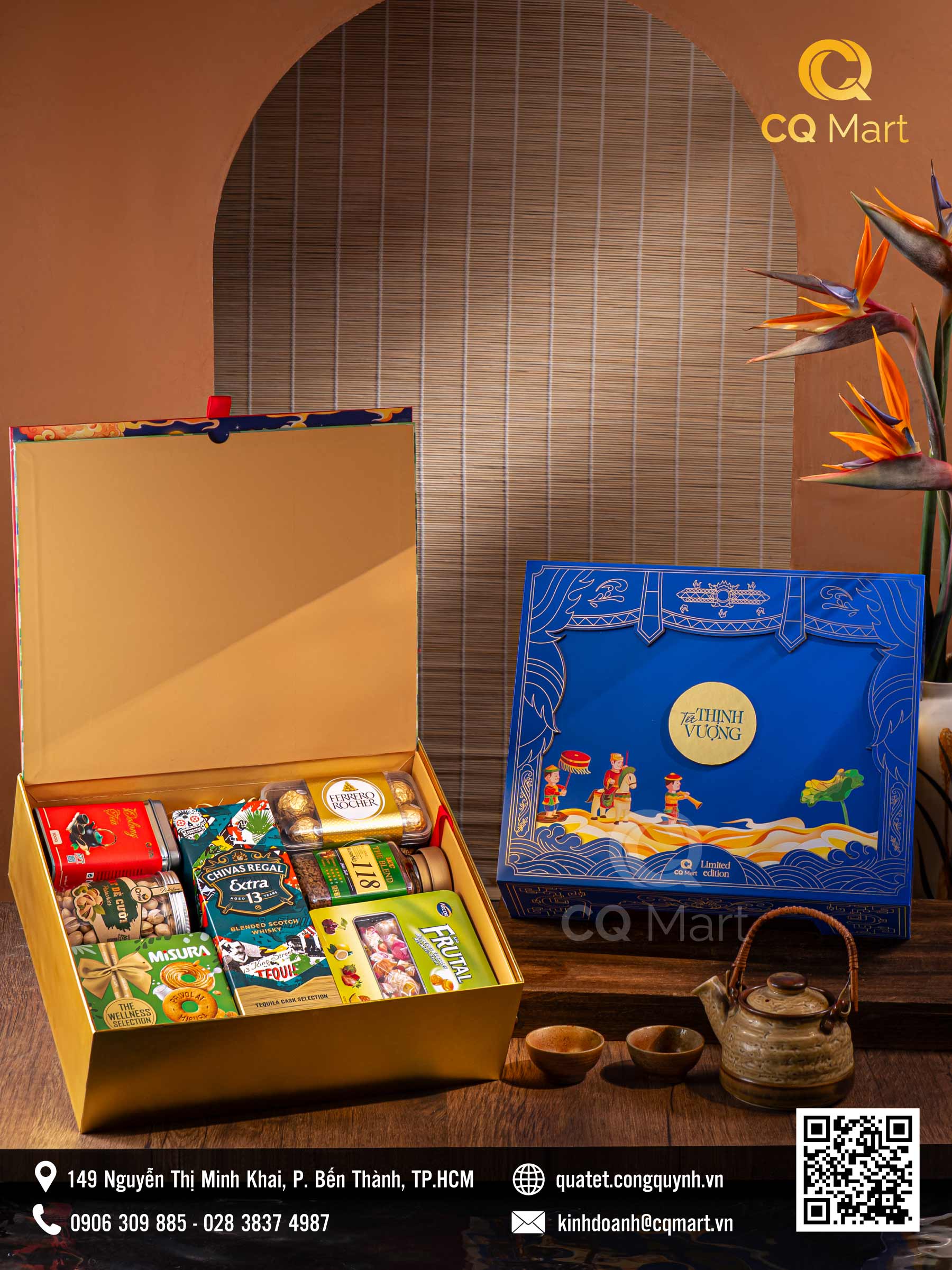 Hộp Quà Tết Thịnh Vượng HQ385