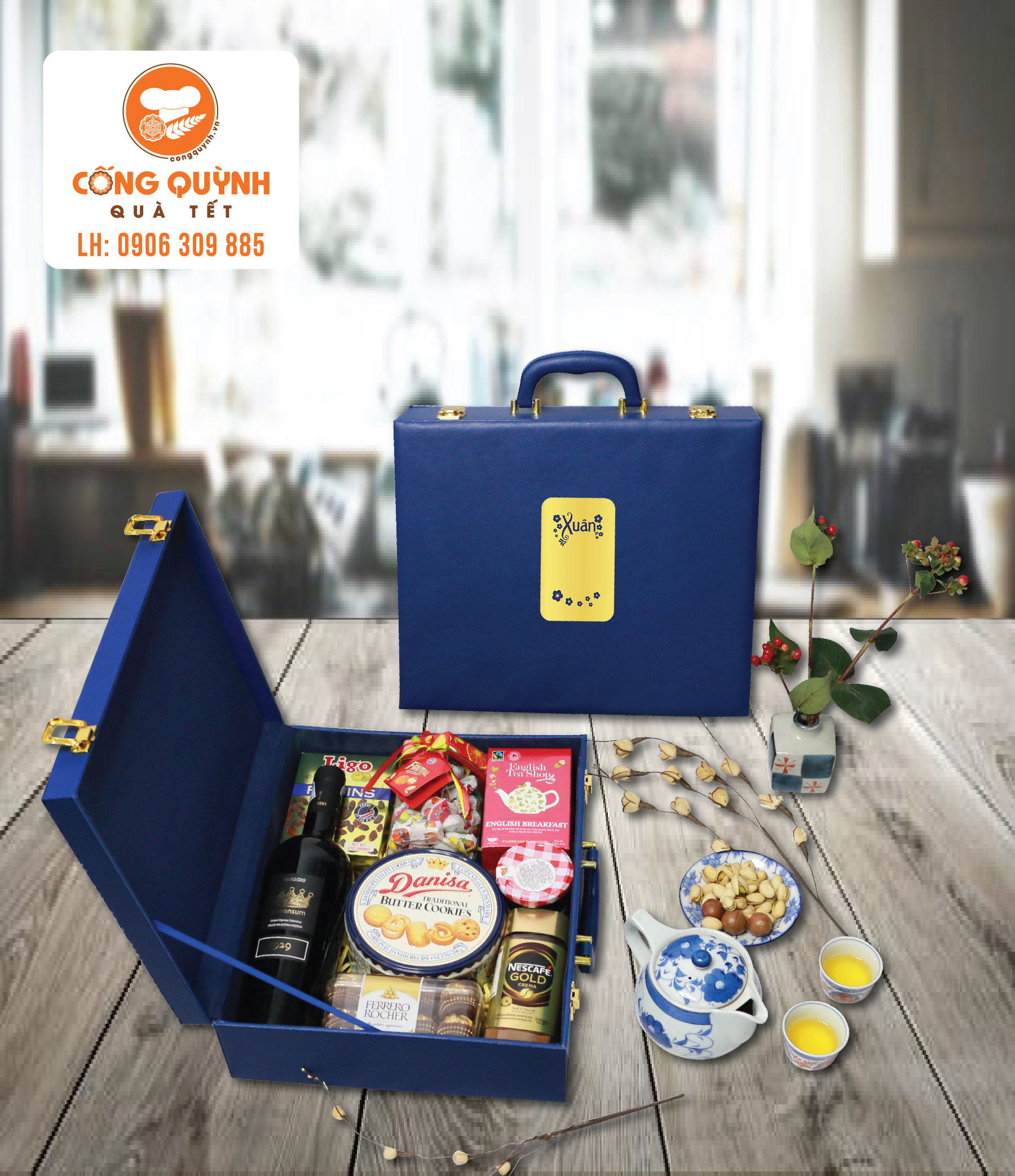 hộp quà tết thịnh vượng hq138